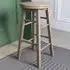 Pine Wooden Revolving Bar Stool - Brown