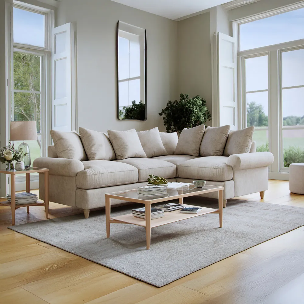 Agmamito Faro 1 3-Seater Left Hand Corner Sofa - Blonde
