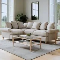 Agmamito Faro 1 3-Seater Left Hand Corner Sofa - Blonde