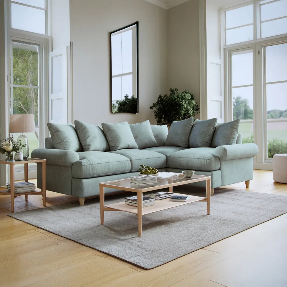 Agmamito Faro 10 3-Seater Left Hand Corner Sofa - Blue