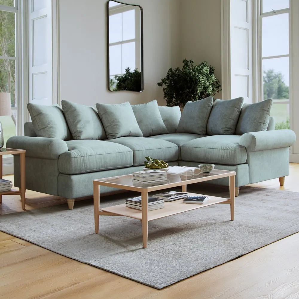 Agmamito Faro 10 3-Seater Left Hand Corner Sofa - Blue