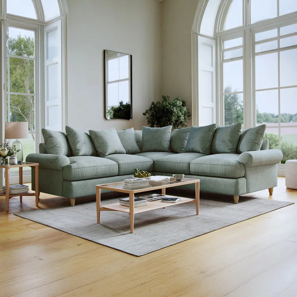 Agmamito Faro 10 4-Seater Corner Sofa - Blue