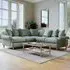 Agmamito Faro 10 4-Seater Corner Sofa - Blue