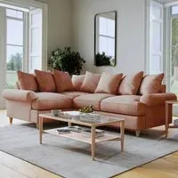 Agmamito Faro 11 3-Seater Left Hand Corner Sofa - Pink