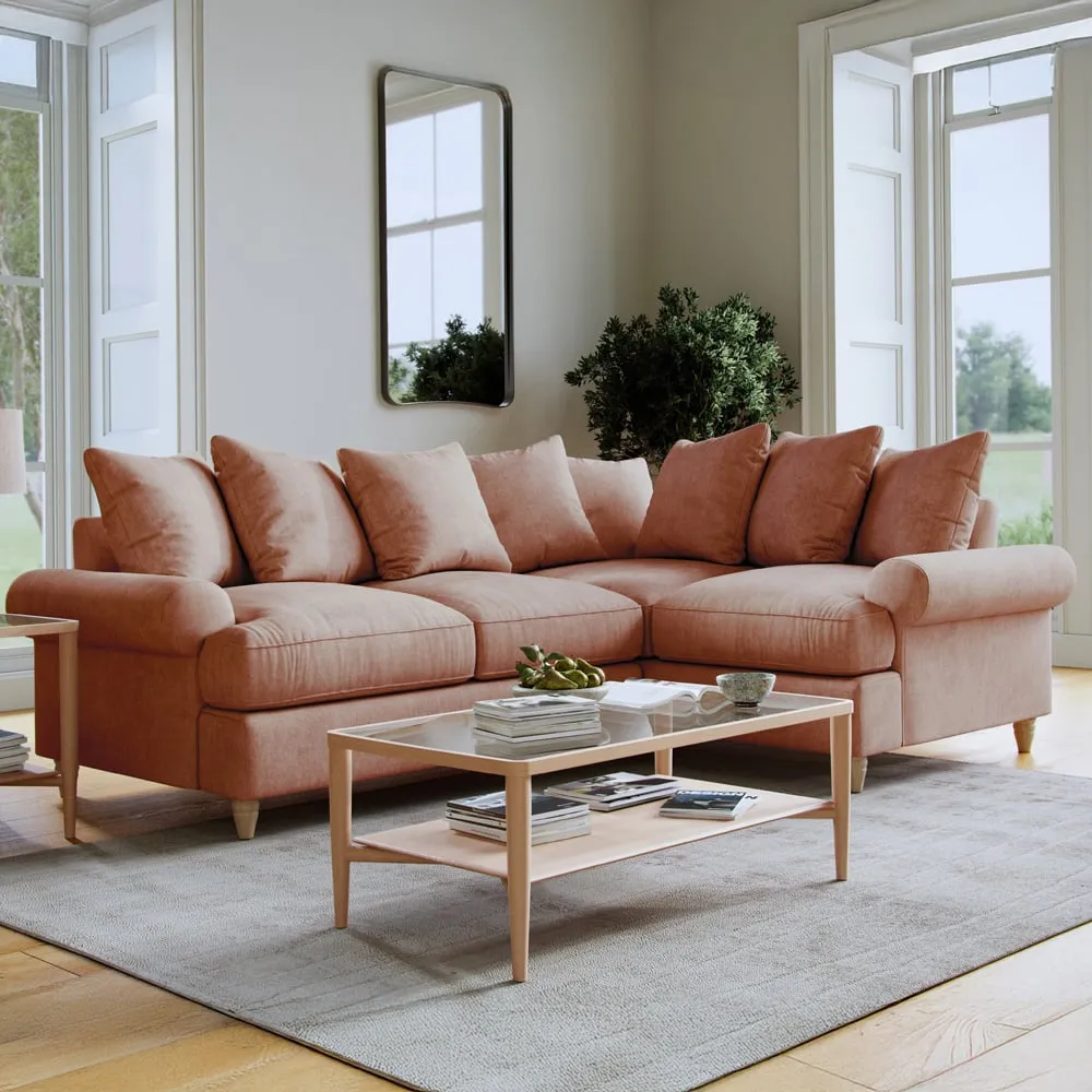 Agmamito Faro 11 3-Seater Left Hand Corner Sofa - Pink