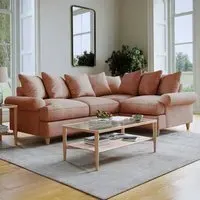 Agmamito Faro 11 3-Seater Right Hand Corner Sofa - Pink
