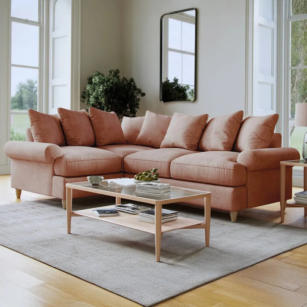 Agmamito Faro 11 3-Seater Right Hand Corner Sofa - Pink