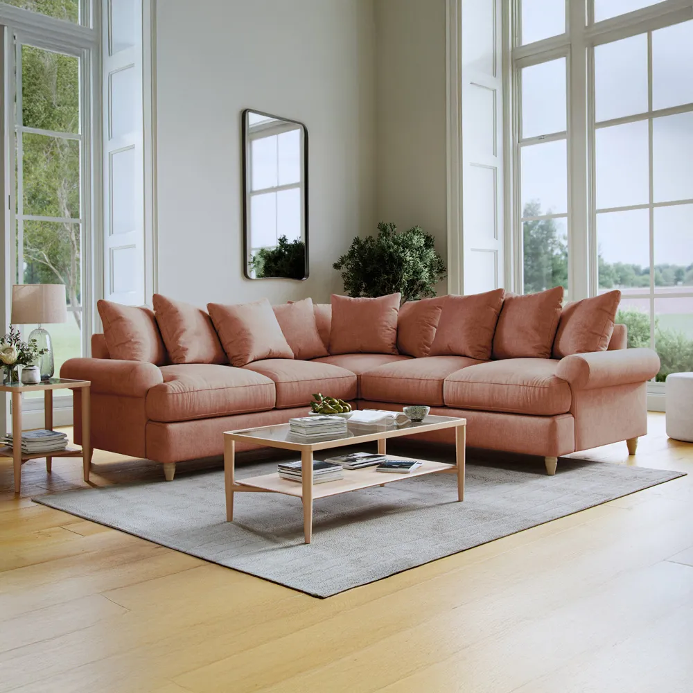 Agmamito Faro 11 4-Seater Corner Sofa - Pink