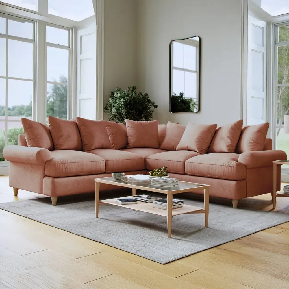 Agmamito Faro 11 4-Seater Corner Sofa - Pink