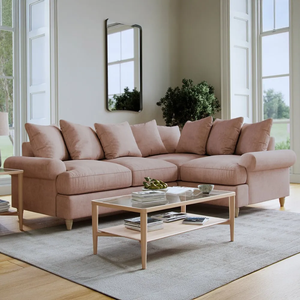 Agmamito Faro 14 3-Seater Left Hand Corner Sofa - Pink