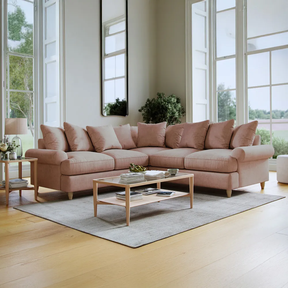 Agmamito Faro 14 4-Seater Corner Sofa - Pink