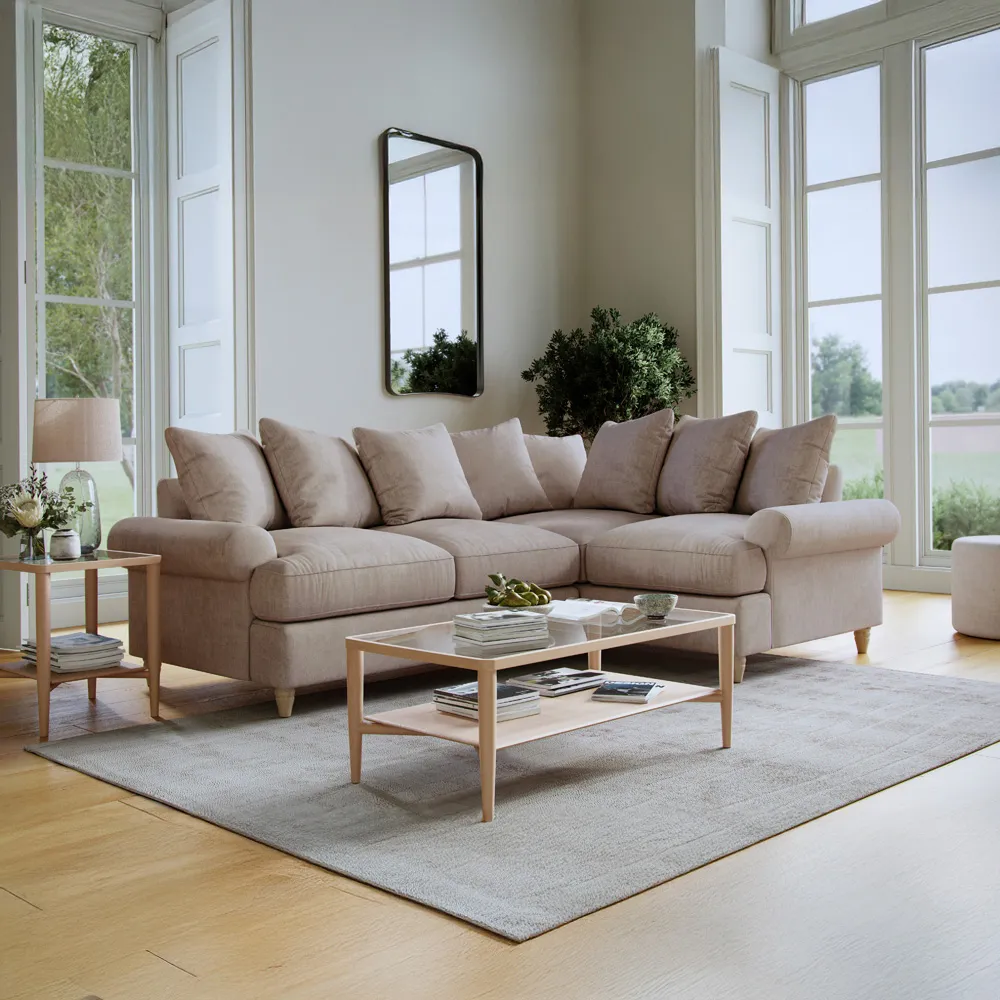 Agmamito Faro 20 3-Seater Left Hand Corner Sofa - Blonde