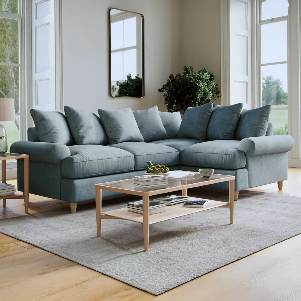 Agmamito Faro 9 3-Seater Left Hand Corner Sofa - Blue