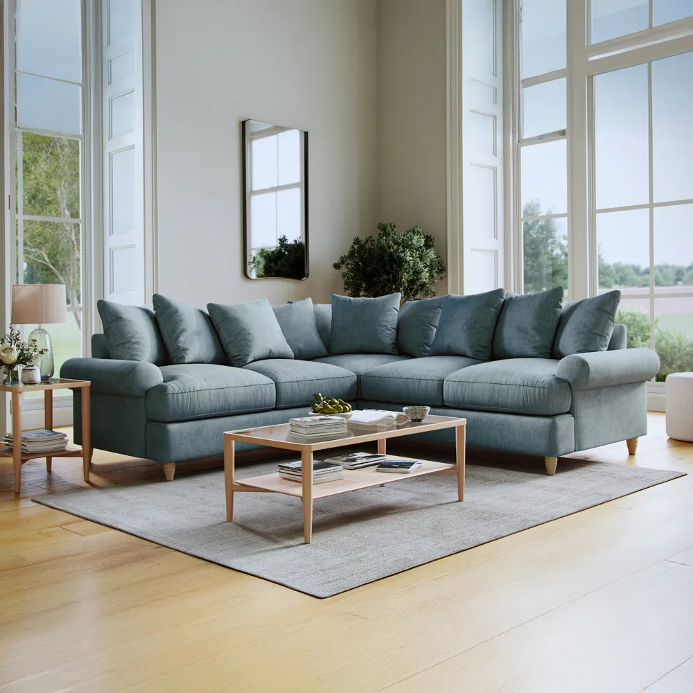 Agmamito Faro 9 4-Seater Corner Sofa - Blue