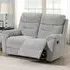 2-Seater Manual Recliner Sofa - Light Grey