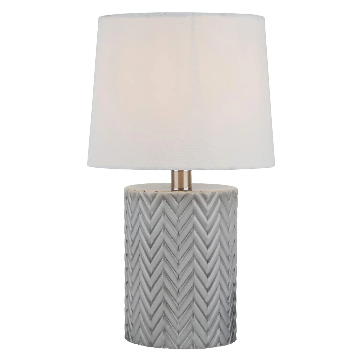 Mira Patterned Table Lamp - Grey image