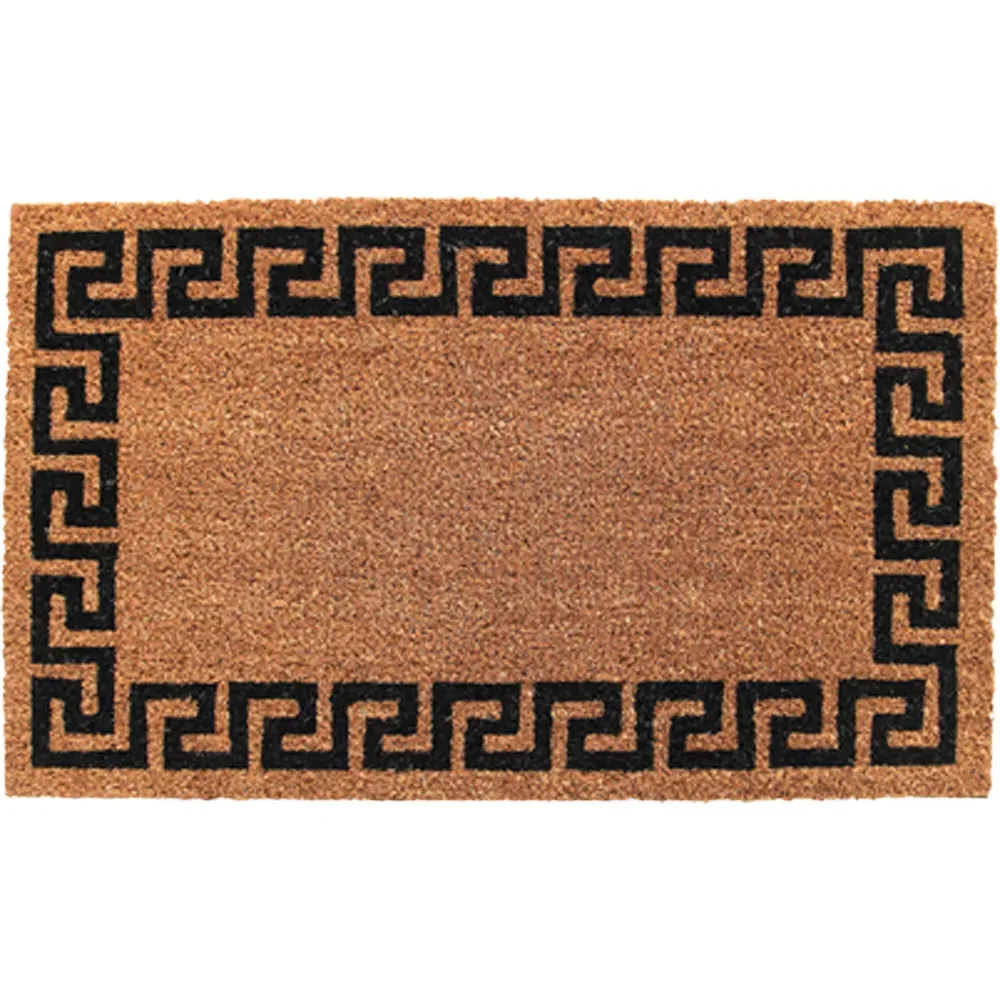 Aztec Wall Coir Door Mat - Black image
