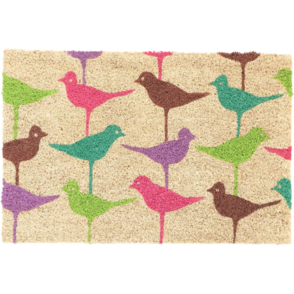 Birdie Coir Door Mat - Natural image