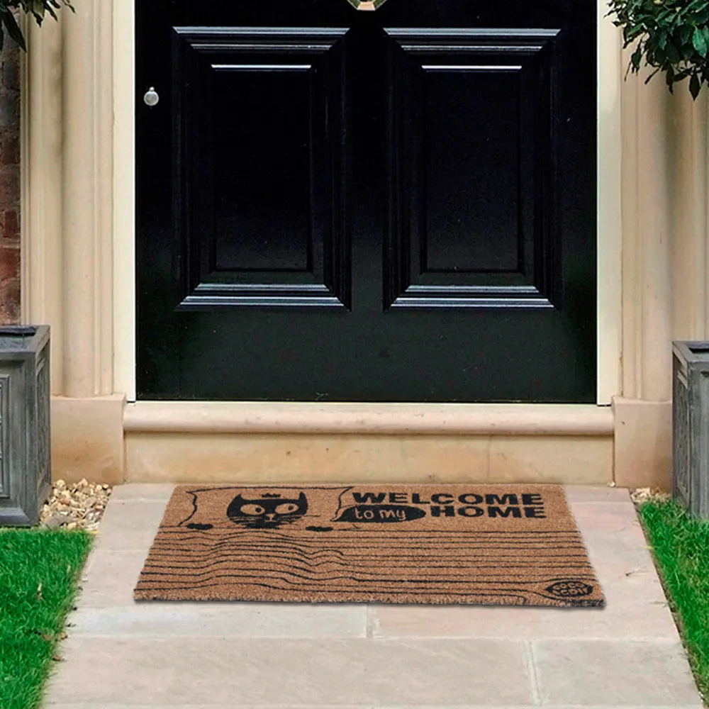 Cat Love Coir Door Mat 45 x 75cm