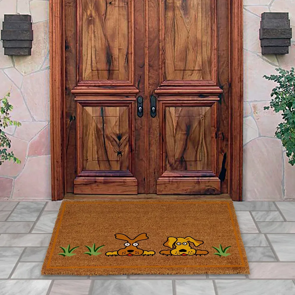 Doggy Doggy Coir Door Mat - Natural