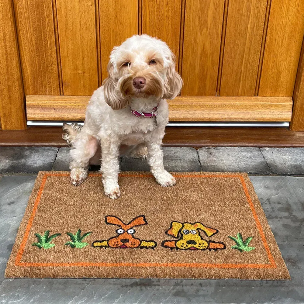 Doggy Doggy Coir Door Mat - Natural