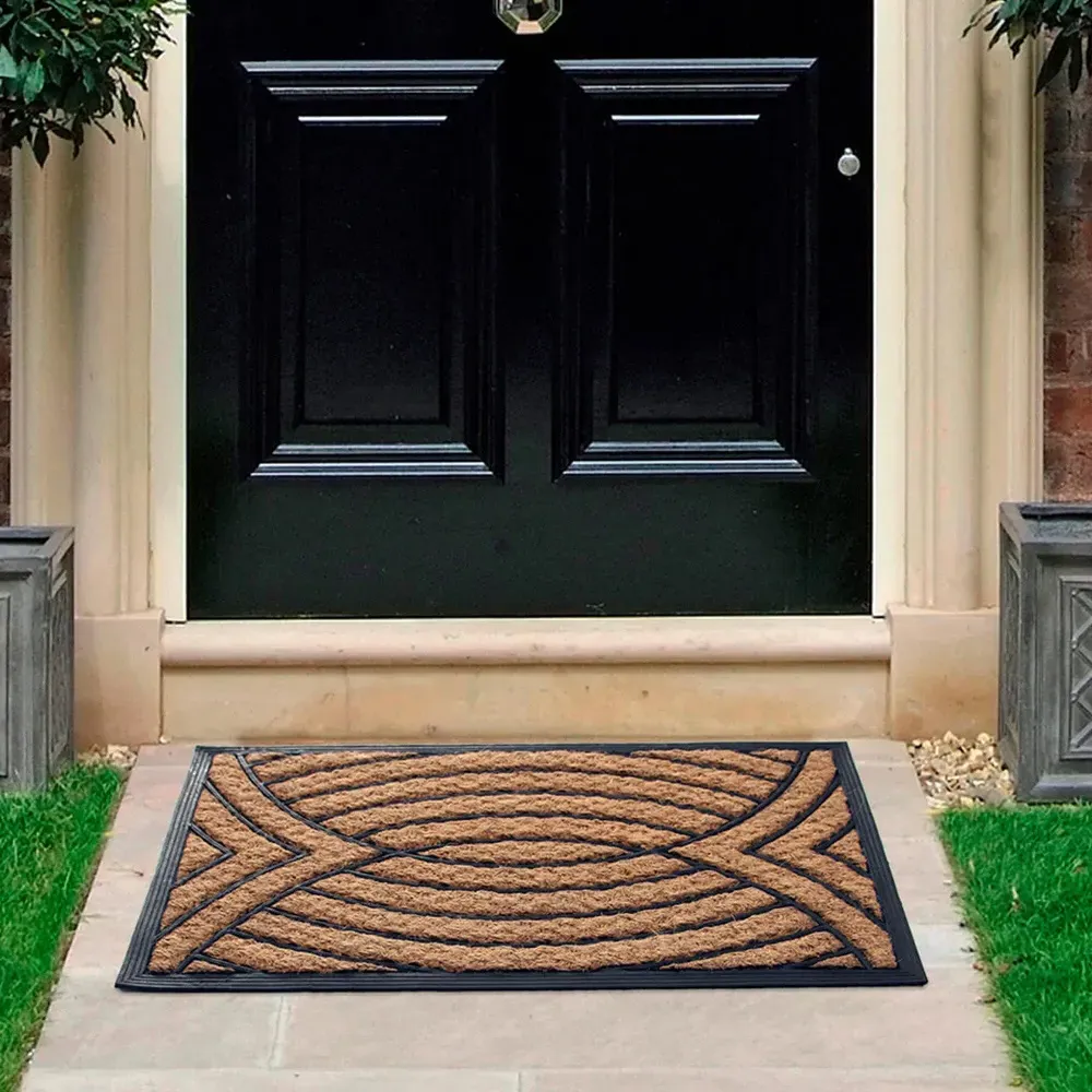 Dry Palm Coir Door Mat - Natural