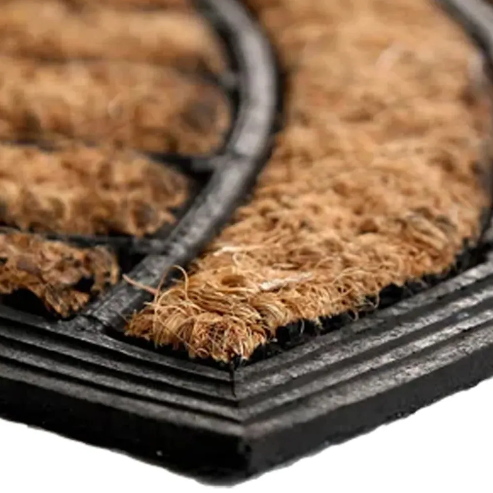 Dry Palm Coir Door Mat - Natural