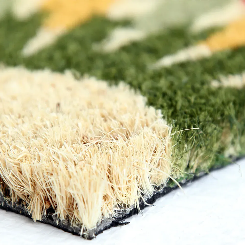 Indian Bloom Coir Door Mat - Natural