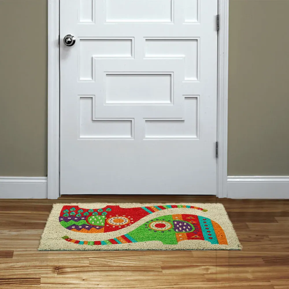 Jumbo Bling Coir Door Mat - Natural
