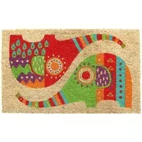 Jumbo Bling Coir Door Mat - Natural