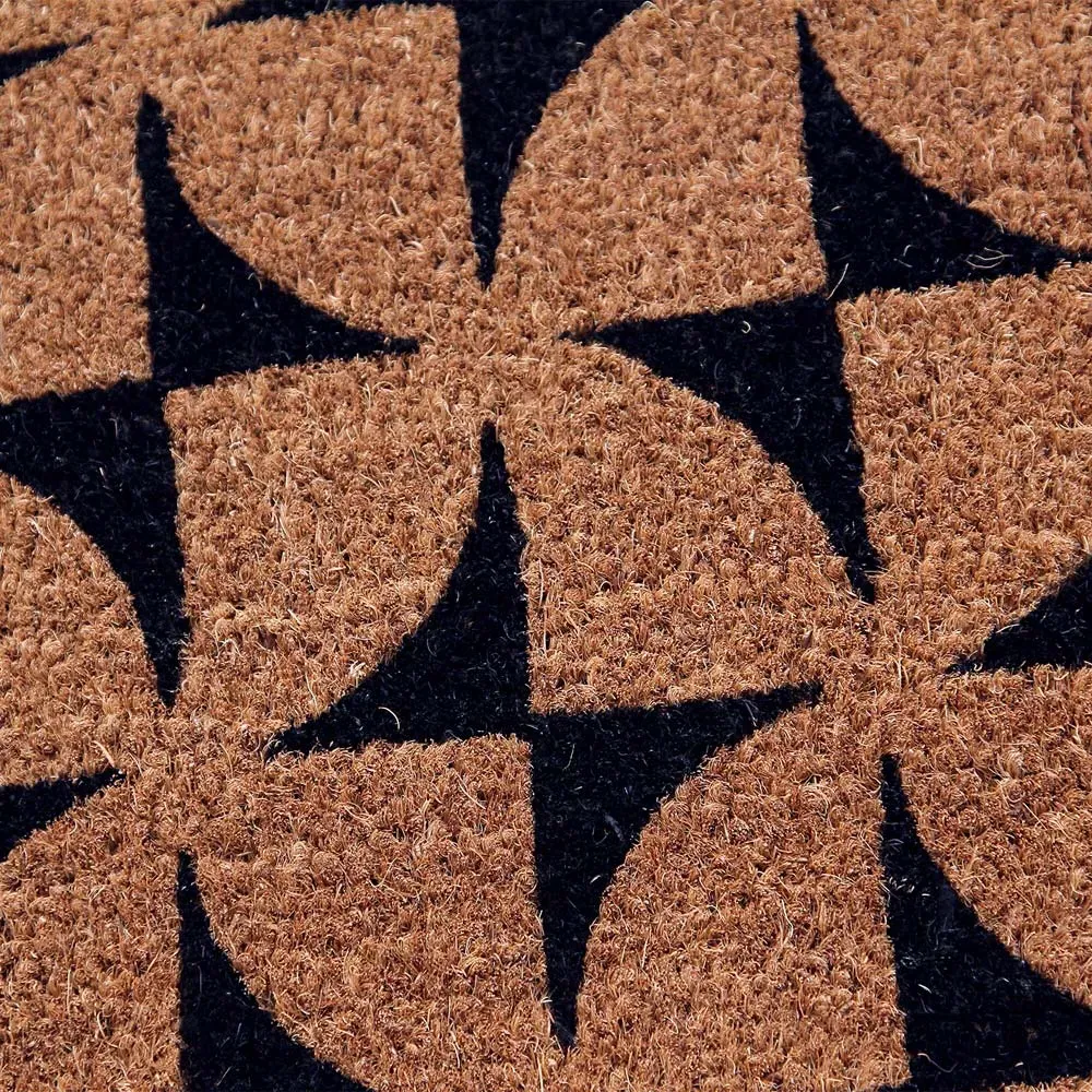 Lost Bats Coir Door Mat - Black, Natural