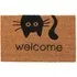 Meow Welcome Door Mat - Natural Coir