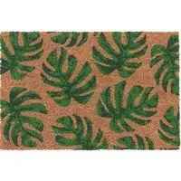 My Monstera Coir Door Mat - Natural