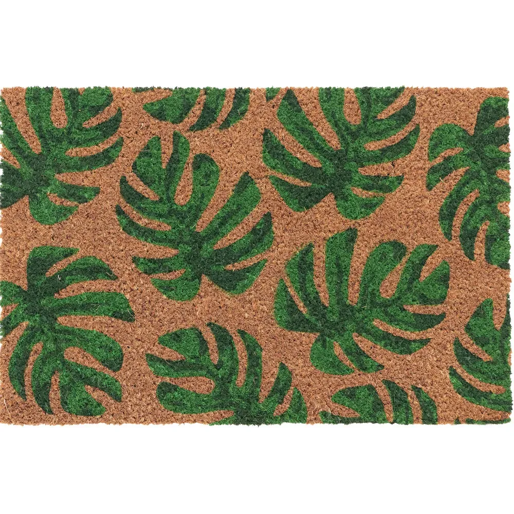 My Monstera Coir Door Mat - Natural