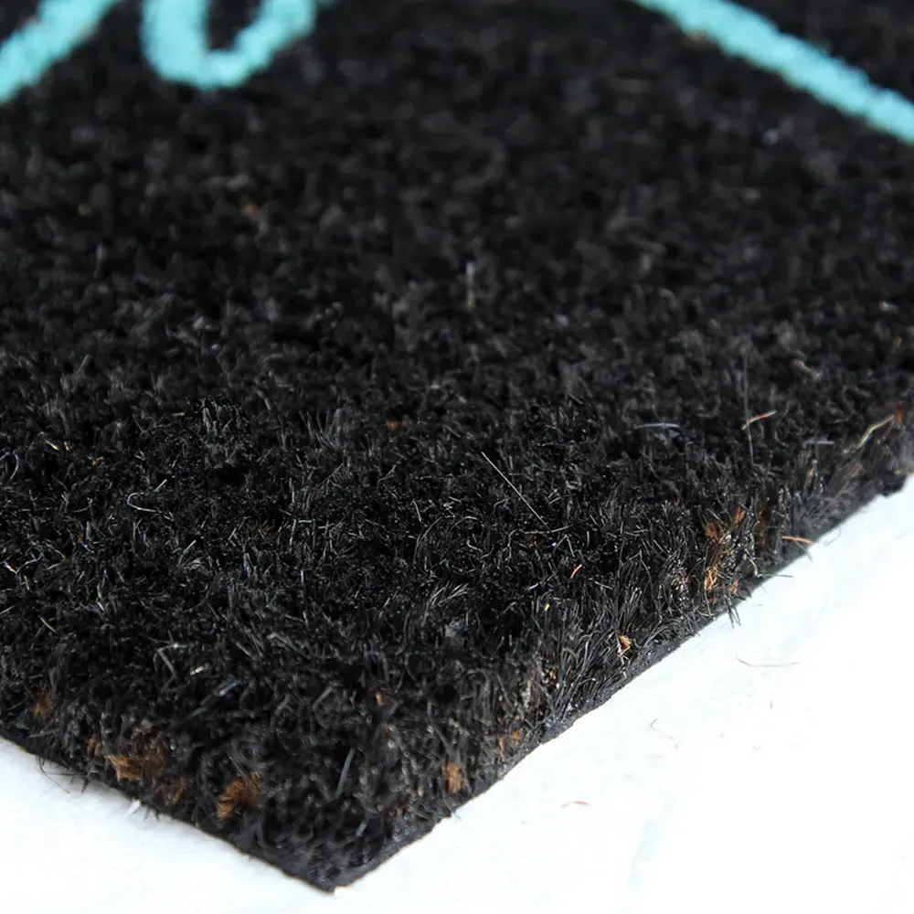Neon Life Coir Door Mat - Natural