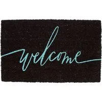 Neon Life Coir Door Mat - Natural