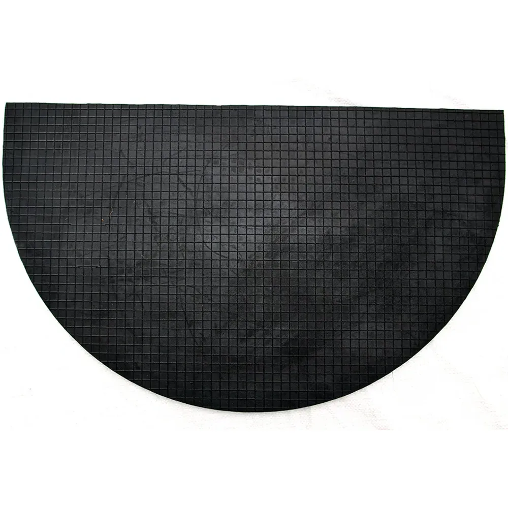 Palm Cluster Arc Coir Door Mat - Natural