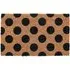 Polka Beauty Coir Door Mat - Natural