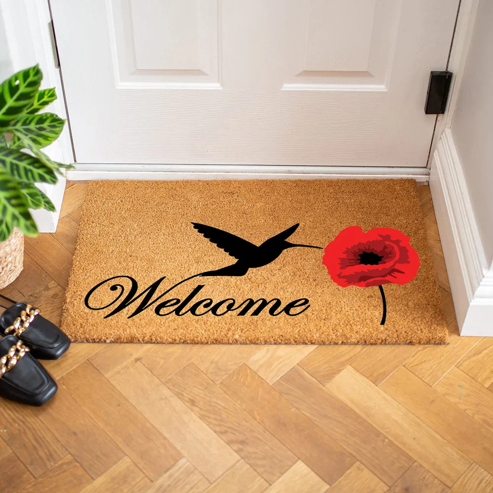 Poppy Nectar Coir Door Mat 40 x 60cm