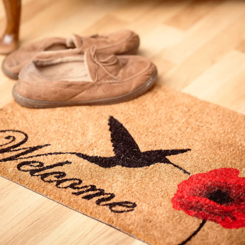 Poppy Nectar Coir Door Mat 40 x 60cm