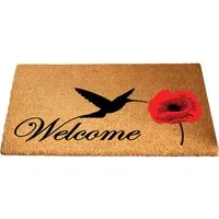 Poppy Nectar Coir Door Mat 45 x 75cm