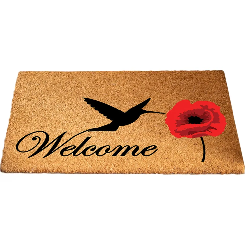 Poppy Nectar Coir Door Mat 45 x 75cm