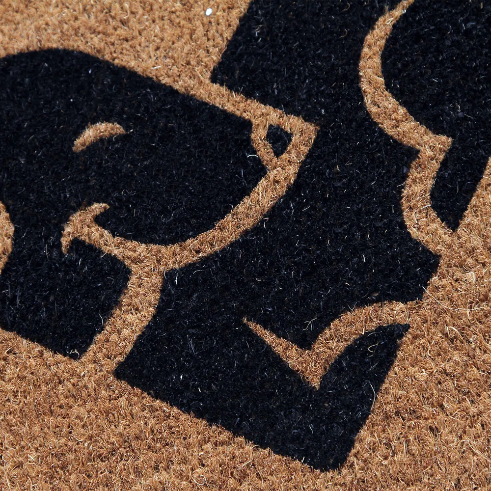 Puppy Love Coir Door Mat - Natural