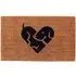 Puppy Love Coir Door Mat - Natural