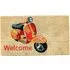 Scooter Ride Coir Door Mat - Natural