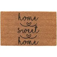 Sweet Home Coir Door Mat - Natural