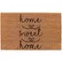 Sweet Home Coir Door Mat - Natural