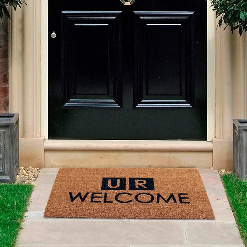 The News Coir Door Mat - Natural