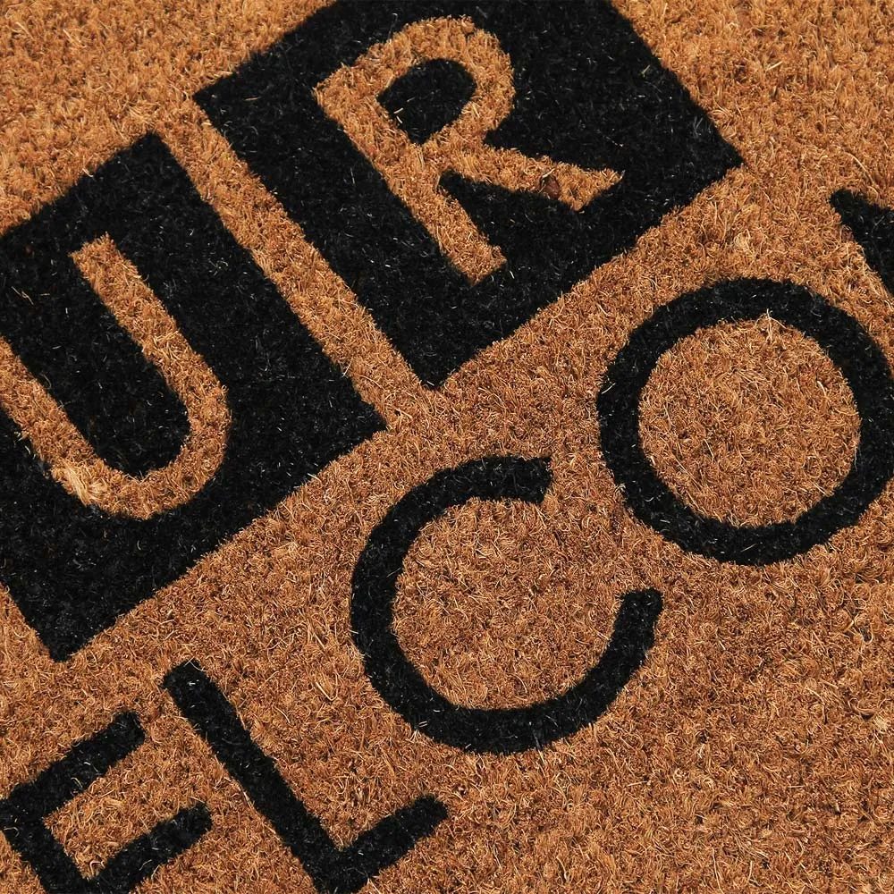 The News Coir Door Mat - Natural