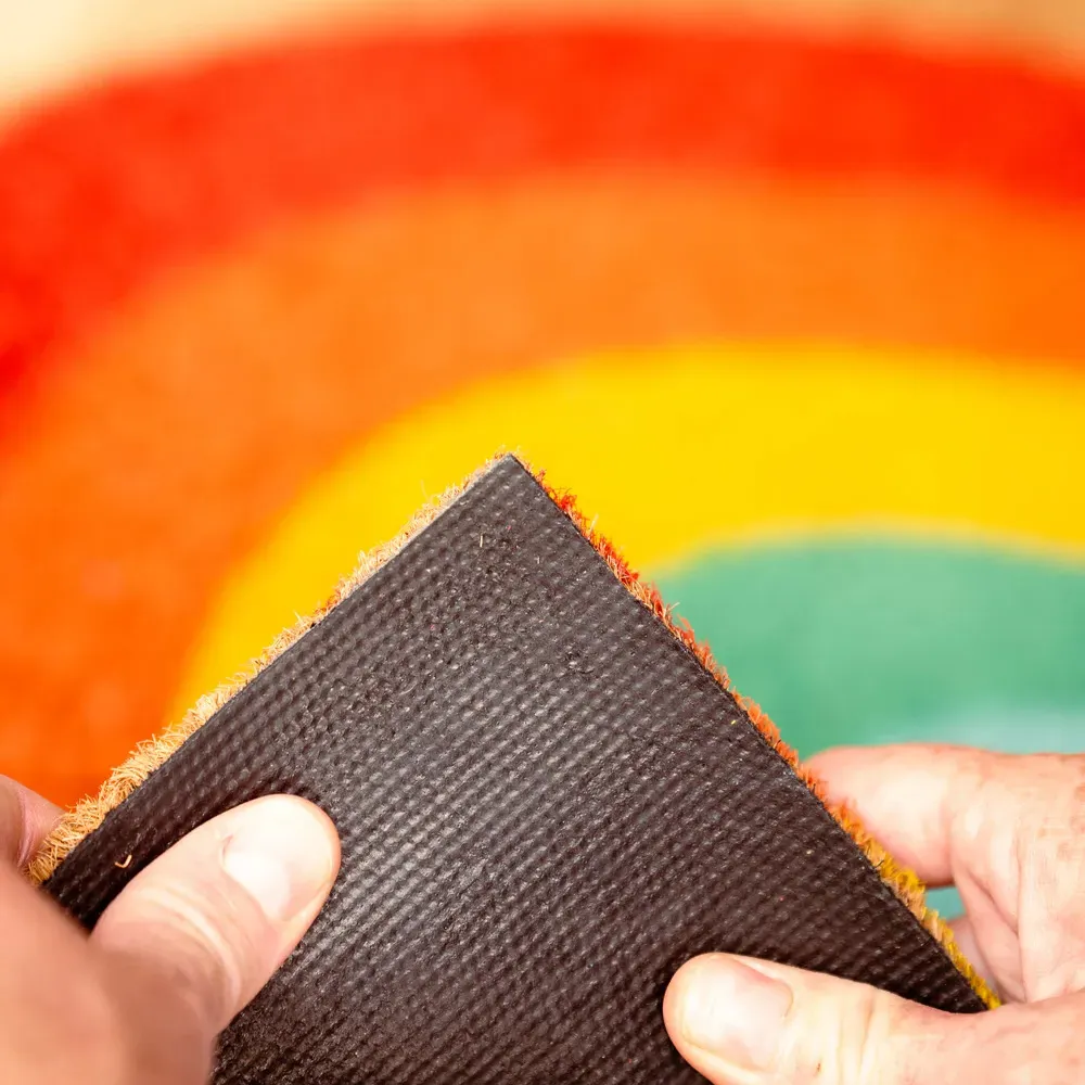 The Rainbow Coir Door Mat - Natural